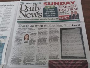 NWF Daily News Feature What to do when children say Im bored