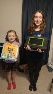 Girls win prizes for reading